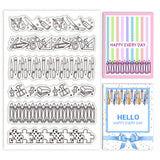 Custom PVC Plastic Clear Stamps, for DIY Scrapbooking, Photo Album Decorative, Cards Making, Tool, 160x110x3mm