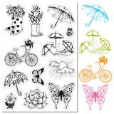 Custom PVC Plastic Clear Stamps, for DIY Scrapbooking, Photo Album Decorative, Cards Making, Stamp Sheets, Film Frame, Shoes, 160x110x3mm