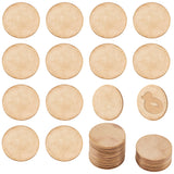30Pcs Brass Sheets, Copper Disc, Flat Round, Gold, 25x1mm