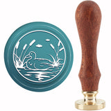 Brass Wax Seal Stamp with Handle, for DIY Scrapbooking, Duck Pattern, 3.5x1.18 inch(8.9x3cm)