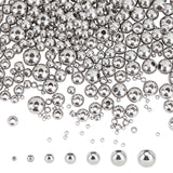 500Pcs 7 Style 202 Stainless Steel Beads, Rondelle, Stainless Steel Color, 500pcs/set