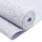 Polyester Felt Fabric, DIY Crafts, Light Grey, 300x24x0.2cm