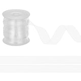 Invisible Stretchy TPU Plastic Transparent Elastic Strap, with Spool, for DIY Bra Lingerie Swimwear, Clear, 15x0.2mm, about 10.94 Yards(10m)/Roll