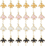 40Pcs 4 Colors Light Gold Plated Alloy Pendants, with Enamel, Ballet Dancer, Mixed Color, 30.5x18x2.5mm, Hole: 1.8mm, 10pcs/color