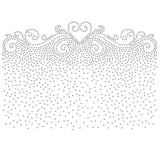 Glass Hotfix Rhinestone, Iron on Appliques, Costume Accessories, for Clothes, Bags, Pants, Flower, 297x210mm