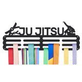 Ju Jitsu Theme Iron Medal Hanger Holder Display Wall Rack, with Screws, Human Pattern, 150x400mm