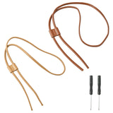 &reg 2 Sets 2 Colors PU Imitation Leather Bag Drawstring Cord & Cord Slider DIY Kits, with Screw, Screwdriver, Cord End, for Bucket Bag Making, Mixed Color, Cord: 122~123x0.8~0.85x0.4cm, 1 set/color