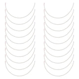 50Pcs Stainless Steel Bra Underwire, Sturdy Metal Bra Wire for Bra Shaping, Stainless Steel Color, 132x67x0.7mm