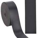 1 Roll PU Leather Cord, Flat, Black, 30x1.8mm, about 3.28 Yards(3m)/Roll