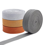 4 Rolls 4 Colors Flat Polyester Cord/Band, Webbing Garment Sewing Accessories, Mixed Color, 25x1.4mm, about 5 yards/roll, 1 color/roll