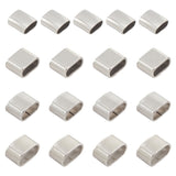 40Pcs 4 Style 304 Stainless Steel Spacer Beads, Rectangle, Stainless Steel Color, 8~10x8.8~13.5x4.8~8mm, Hole: 7.7~11.5x3.5~5.5mm, 10pcs/style