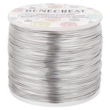 Round Aluminum Wire, Gainsboro, 20 Gauge, 0.8mm, about 770.99 Feet(235m)/roll