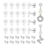 304 Stainless Steel Stud Earring Findings, with Ear Nuts, 200pcs/box