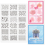 Custom PVC Plastic Clear Stamps, for DIY Scrapbooking, Photo Album Decorative, Cards Making, Mixed Shapes, 160x110x3mm