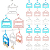 24Pcs 3 Colors 8-Hole Mini Acrylic Earring Hanger, Earring Display Accessories, for Earring Organizer Holder, Mixed Color, 6.9x5.45x0.3cm, Hole: 2mm, 8pcs/color