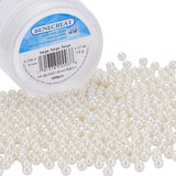 Eco-Friendly Dyed Glass Pearl Round Beads, Beige, 6mm, Hole: 1.2~1.5mm, about 400pcs/box