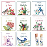 80Pcs 8 Style Custom Lip Balm DIY Label Sticker, Coated Paper Paster, Self-Adhesive Stickers, Square, Bird Pattern, 5x5cm, 10pcs/style