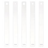 2 Sets Transparent Acrylic Clay Press Board, Clay Craft Tools, Rectangle with Triangle/Square/Hexagon, Clear, 20x2x0.2~0.6cm, 5pcs/set