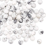 Natural Howlite Beads Strands, Round, 8mm, Hole: 1mm, about 120~125pcs/box