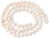 1 Strand Natural Cultured Freshwater Pearl Beads, Potato, Seashell Color, 3.5~5x4.5~6x4~5mm, Hole: 0.7mm, about 81~88pcs/strand, 13.70 inch~13.98 inch(34.8cm~35.5cm)