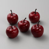 Foam Simulation Apple Model, Artificial Fruit, Photography Props Home Decoration, Dark Red, 46x37x36.5mm, about 10Pcs/Set