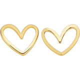 Brass Linking Rings, Long-Lasting Plated, Heart, Real 18K Gold Plated, 11.5x13x1mm, Inner Diameter: 4x11mm, 20pcs/box