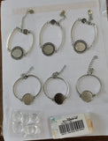 Blank Dome Link Bracelet Making Kit, Flat Round Alloy Link Bracelet Making Settings, Glass Cabochons, Antique Silver & Silver, 12Pcs/box
