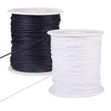 Waxed Cotton Thread Cords, Mixed Color, 1mm, about 100yards/roll