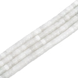 Natural White Jade Beads Strands, Heishi Beads, Flat Round/Disc, 4.5x2.5mm, Hole: 0.9mm, about 150pcs/strand, 15.55''(39.5cm)