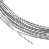 Round Aluminum Wire, Square, Silver, 1x1mm, about 32.81 Feet(10m)/Roll