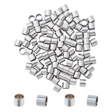304 Stainless Steel European Beads, Column, Stainless Steel Color, 6x5mm, Hole: 5mm, 100pcs/box