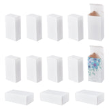 Fold Box Cardboard Gift Boxes, for Bridal Birthday Party Christmas, Rectangle, White, Box Size: 3.5x5.2x9.5cm