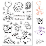 Custom PVC Plastic Clear Stamps, for DIY Scrapbooking, Photo Album Decorative, Cards Making, Stamp Sheets, Film Frame, Other Animal, 160x110x3mm