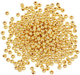 Iron Spacer Beads, Round, Golden, 5mm, Hole: 2mm, 800pcs/box