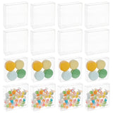 72Pcs Foldable Transparent PET Boxes, for Craft Candy Packaging Wedding Party Favor Gift Boxes, Square, Clear, 10x10x3cm