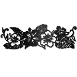 Iron Wall Signs, Metal Art Wall Decoration, for Living Room, Home, Office, Garden, Kitchen, Hotel, Balcony, Flower, 100x300x1mm, Hole: 5mm