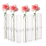 Glass Tube, Hydroponic Plant Vase, with Plastic S-shaped Hook, Clear, 25x152mm, Inner Diameter: 22mm