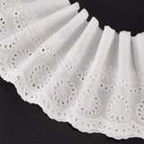 Cotton Fiber Collars for Lolita Costume, White, 152~160x0.3mm, 7.5 yards/bag