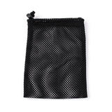 Polyester Packing Storage Bag, Drawstring Bags, Black, 21x16x0.6cm