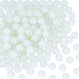 3 Strands Round Opalite Beads Strands, Grade AA, White, 8mm, Hole: 1mm, about 50pcs/strand, 15 inch