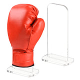 Acrylic Boxing Glove Vertical Display Stands, Baseball Glove Display Rack, Rectangle, Clear, Finished Product:7.95x4.95x15cm, 2pcs/set