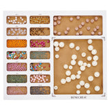 Wood Bead Design Board, DIY Beading Jewelry Making Tray, Rectangle, BurlyWood, 26.5x30.5x1.5cm