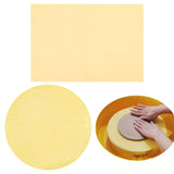 2 Sheets 2 Style PVA Absorbent Towel Clay Sculpture Auxiliary Tool, Clay Modeling Mat, Rectangle & Flat Round, Yellow, 320~390x285~320x0.5mm, 1 sheet/style