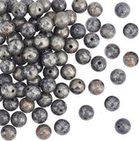 Natural Pyrite Beads Strands, Round, 8mm, Hole: 1mm, about 25pcs/strand, 8 inch, 3 strands