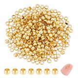 300Pcs 304 Stainless Steel Spacer Beads, Rondelle, Golden, 2.5x1.5mm, Hole: 0.8mm