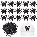 40Pcs Non-Woven Fabric Stickers Halloween Decorations, Spider, Festive & Party Supplies, Black, 56x65x1mm