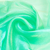 Two Tone Polyester Organza Fabric, Clothing Accessories, Spring Green, 150x0.01cm, about 3m/sheet