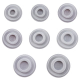 8Pcs 8 Style PE and Flocking Bead Design Boards, Bracelet Design Board, DIY Beading Jewelry Making Tray, Flat Round, Gray, 1pc/style