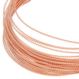 Copper Craft Wire, Twisted Round, Raw(Unplated), 22 Gauge, 0.6mm, about 19.69 Feet(6m)/Bundle