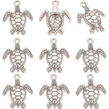 Alloy Pendants, Ocean Theme, Sea Turtle, Antique Bronze, 28.5x24.5x4.5mm, Hole: 2.5mm, 20pcs/box